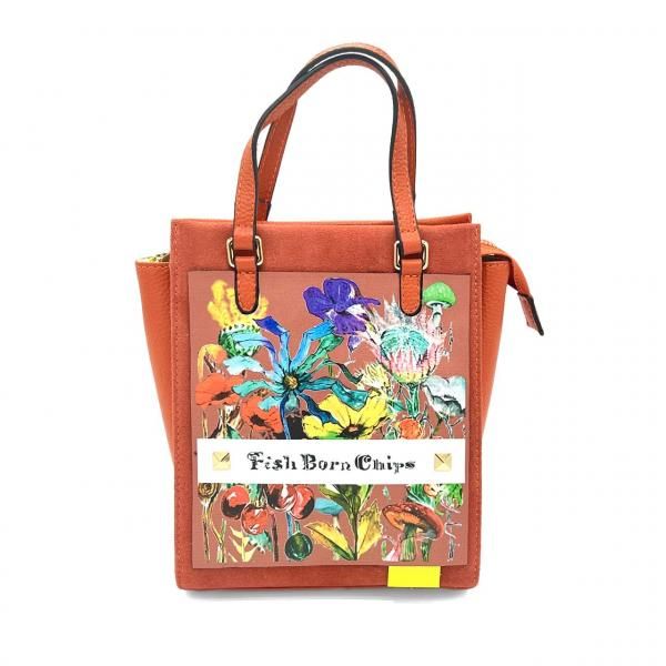 LEATHER SQUARE BAG / BOTANICAL