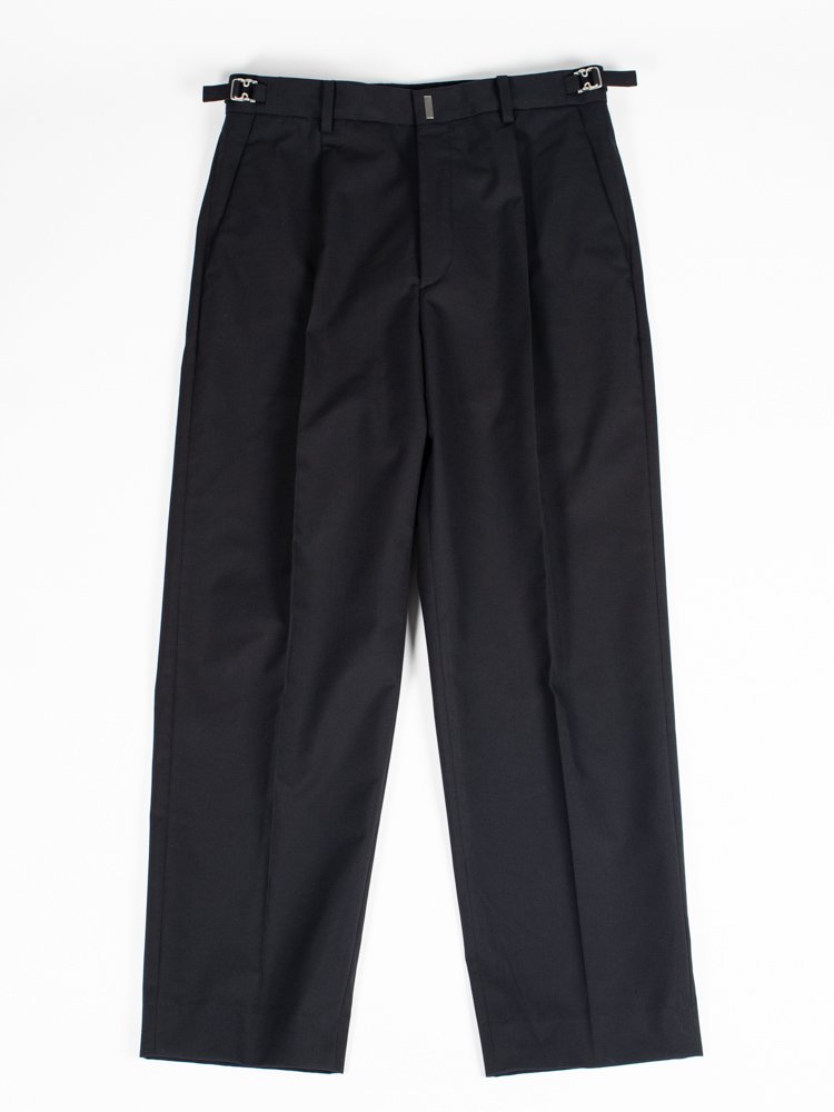 IRENISA】イレニサ ONE TUCK TAPERED PANTS BLACK ワンタック