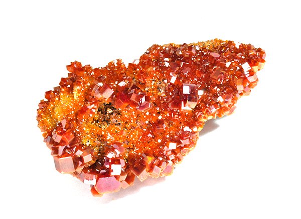 原石<br>美しすぎる真っ赤なバナジナイトの結晶<br>モロッコ産