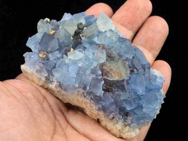 パワーストーン　天然石　ルース　ブルーフローライト　3g　No.817 ブルーフローライト【30】ルース・カボション （14×14mm）