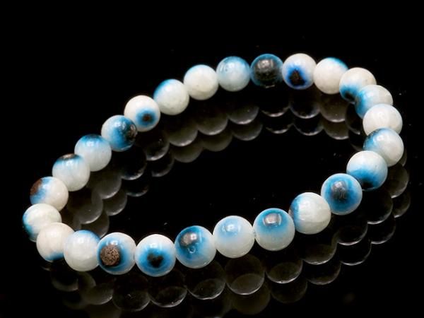 グレイシアライト Glacerite ブルーアイス ブレスレット12mm 天然石 9aa39c724ec5da7011ab2a9fb056a9