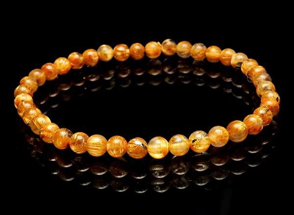 ☆高級品！来福開運宝珠③！大福財！太陽　タイチン　ゴールド　ルチル　ブレス 最高級ランクルチルクォーツ「プレミアムフォーチュネイトルチル」
